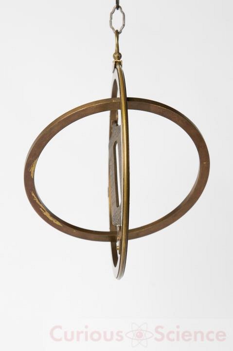 Brass hanging sundial